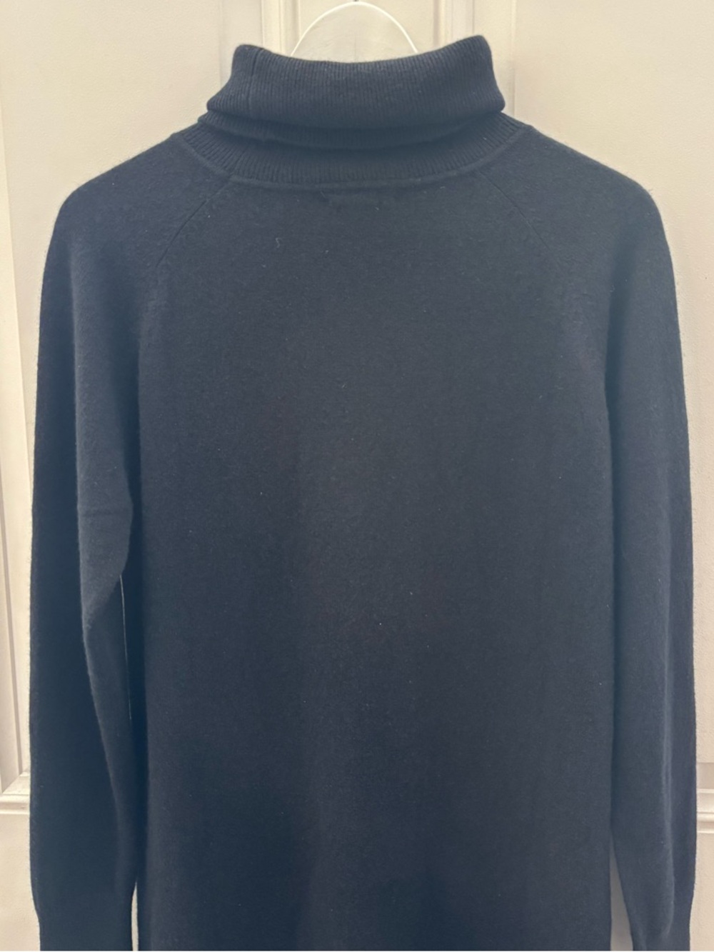 Quince Mongolian Cashmere Turtleneck Sweater Dress Black M - Picture 10 of 13